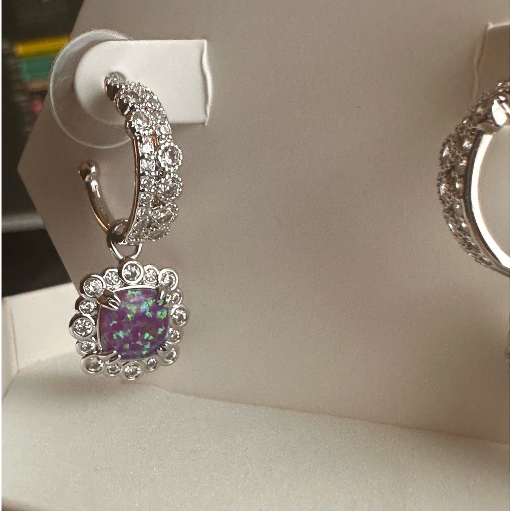 Amethyst Fire Opal | Bomb Party | Earrings
